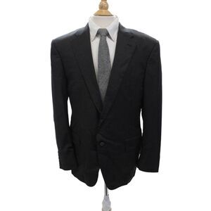 Canali Mens Wool Blazer Gray Button Size 54